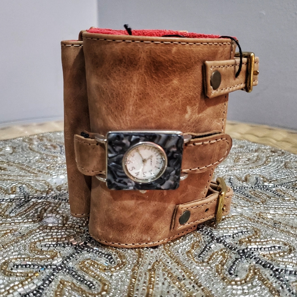 WOMENS NEW wrist watch wallet 'Good Times'